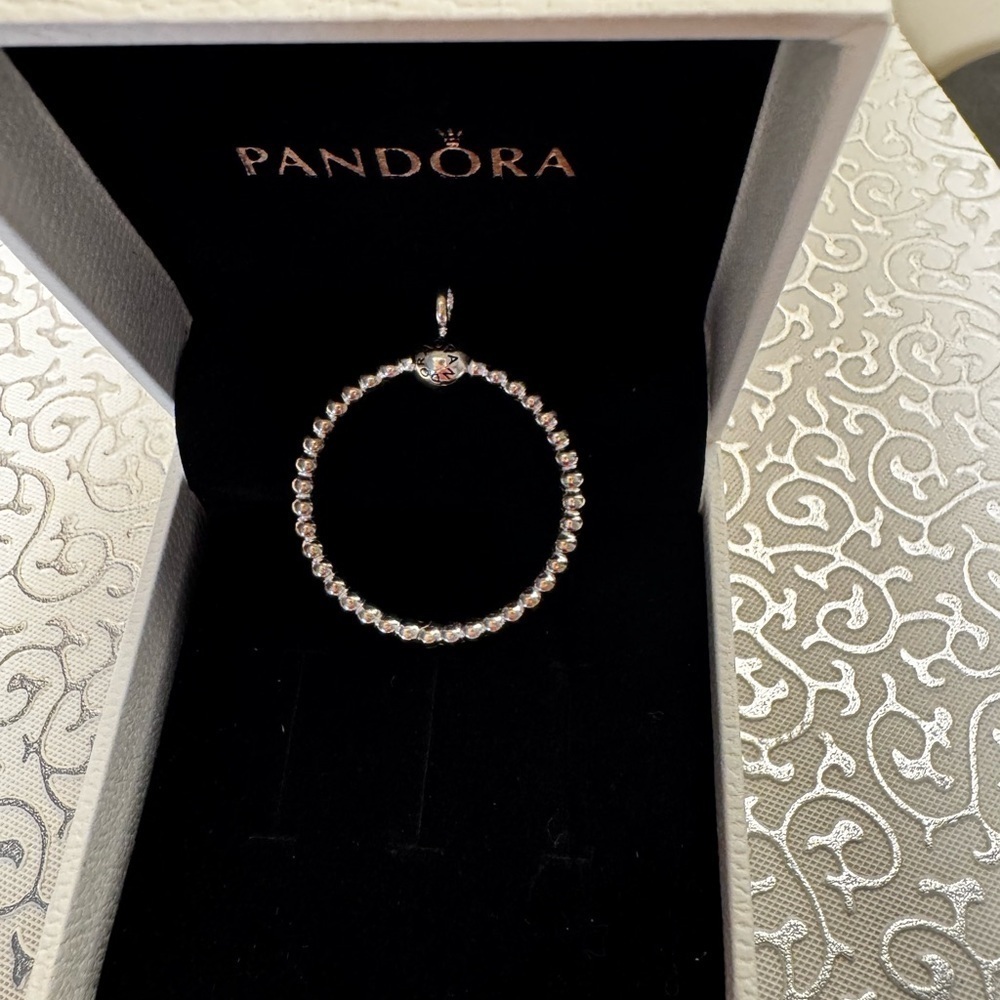 Pandora O Heart Charm Pendant - Authentic/Retired - Picture 4 of 10